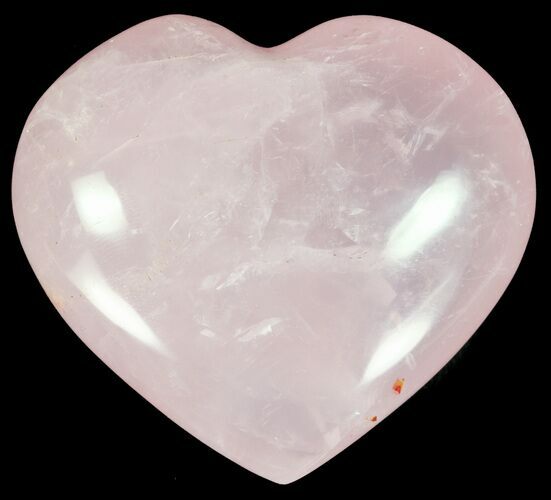 Polished Rose Quartz Heart - Madagascar #59092